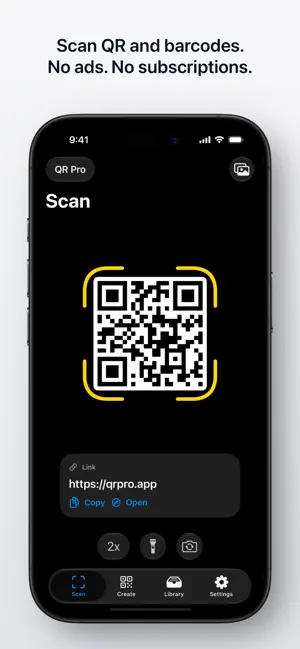 QR Pro - QR Code Scanner screenshot 1
