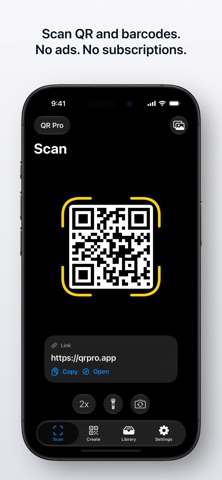QR Pro - QR Code Scanner Screenshot 1 of 5