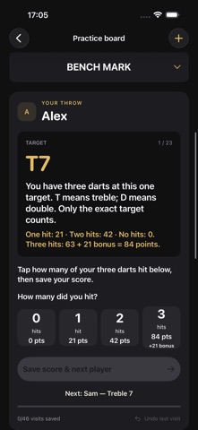 Pinnacle Darts Training screenshot 3
