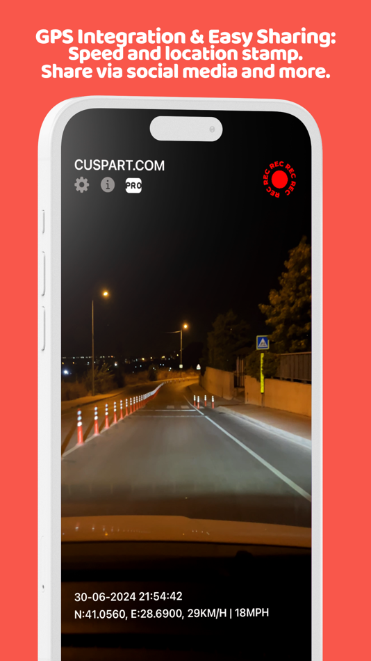 #4. Cuspart: Dash Cam Lite (iOS) 게시자: Mustafa Tolga DALBUDAK