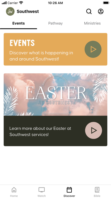 Southwest Church App Screenshot