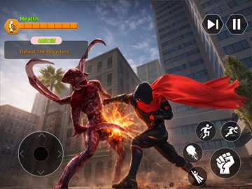Awesome Flying Swing Hero Sim iPad screenshot