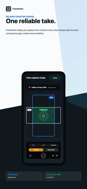 FrameTwin: Dual Format Camera 截图
