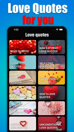 Love Quotes: Romantic Notes screenshot 1