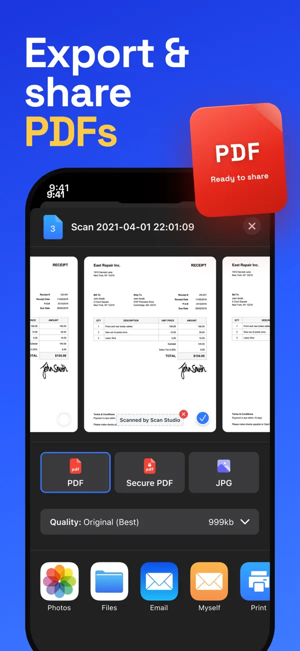 Screenshot #3 pour Document Scanner: Scan Studio