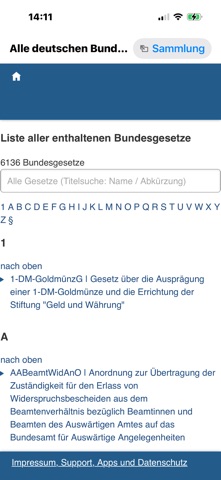 Deutsche Bundesgesetze iPhone screenshot 6