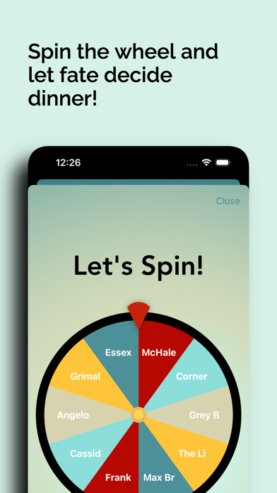 Dinner-Spinner Screenshot