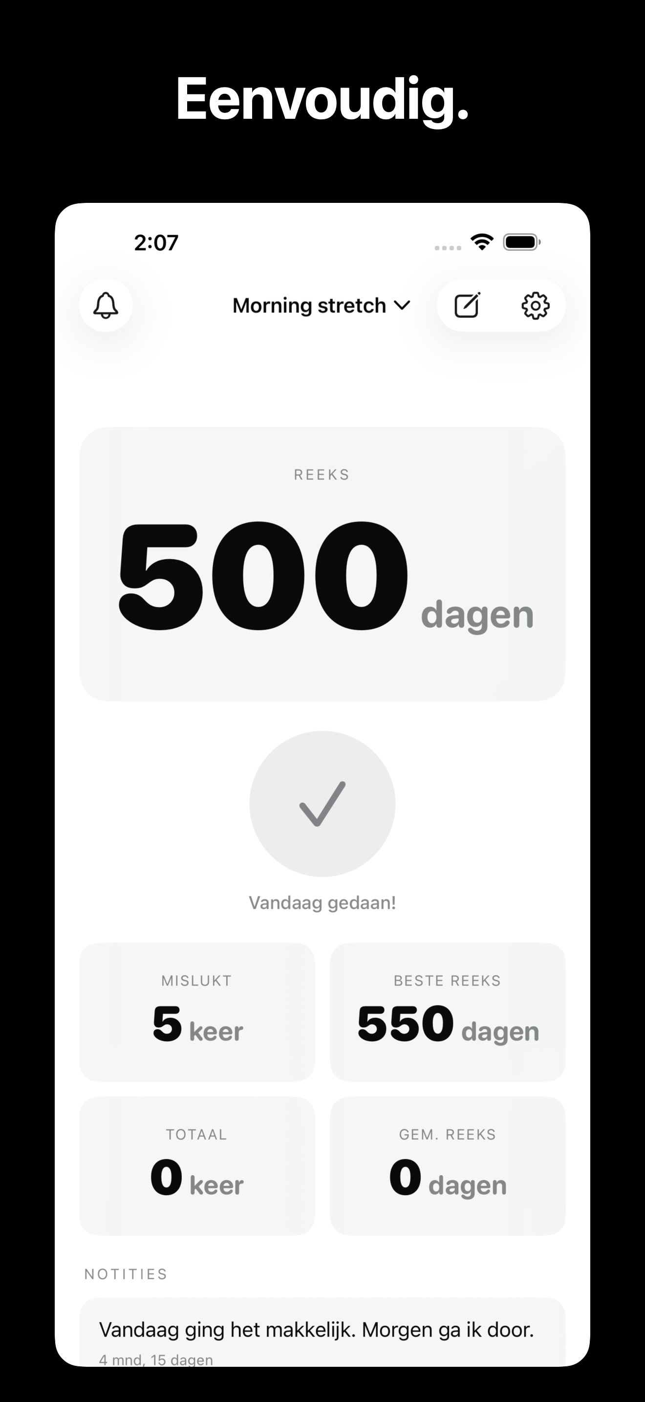 KeepGoing - Habit Tracker iOS screenshot 2 showing app interface
