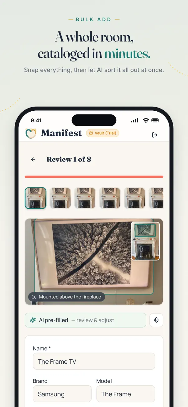 Screenshot #3 pour Manifest: Home Inventory