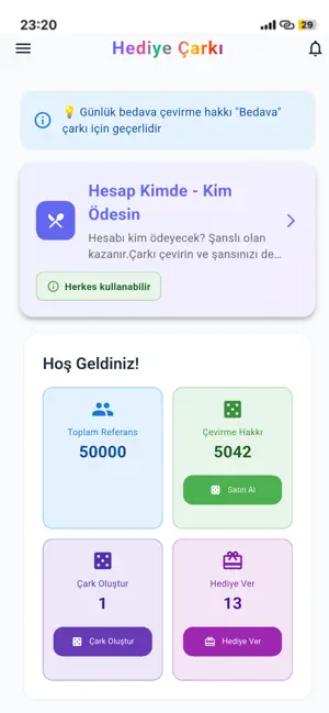 Hediye Çarkı - Çevir Kazan screenshot 2