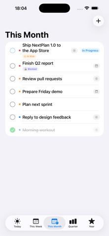 NextPlan - To Do iPhone screenshot