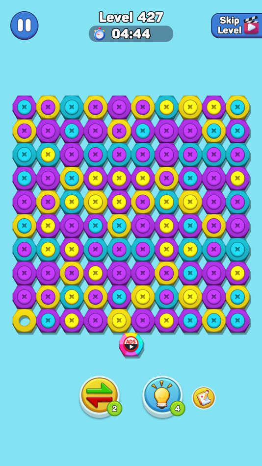 #3. Nut n Bolt Sort: Color Puzzle (iOS) Bởi: ABI GLOBAL LTD.