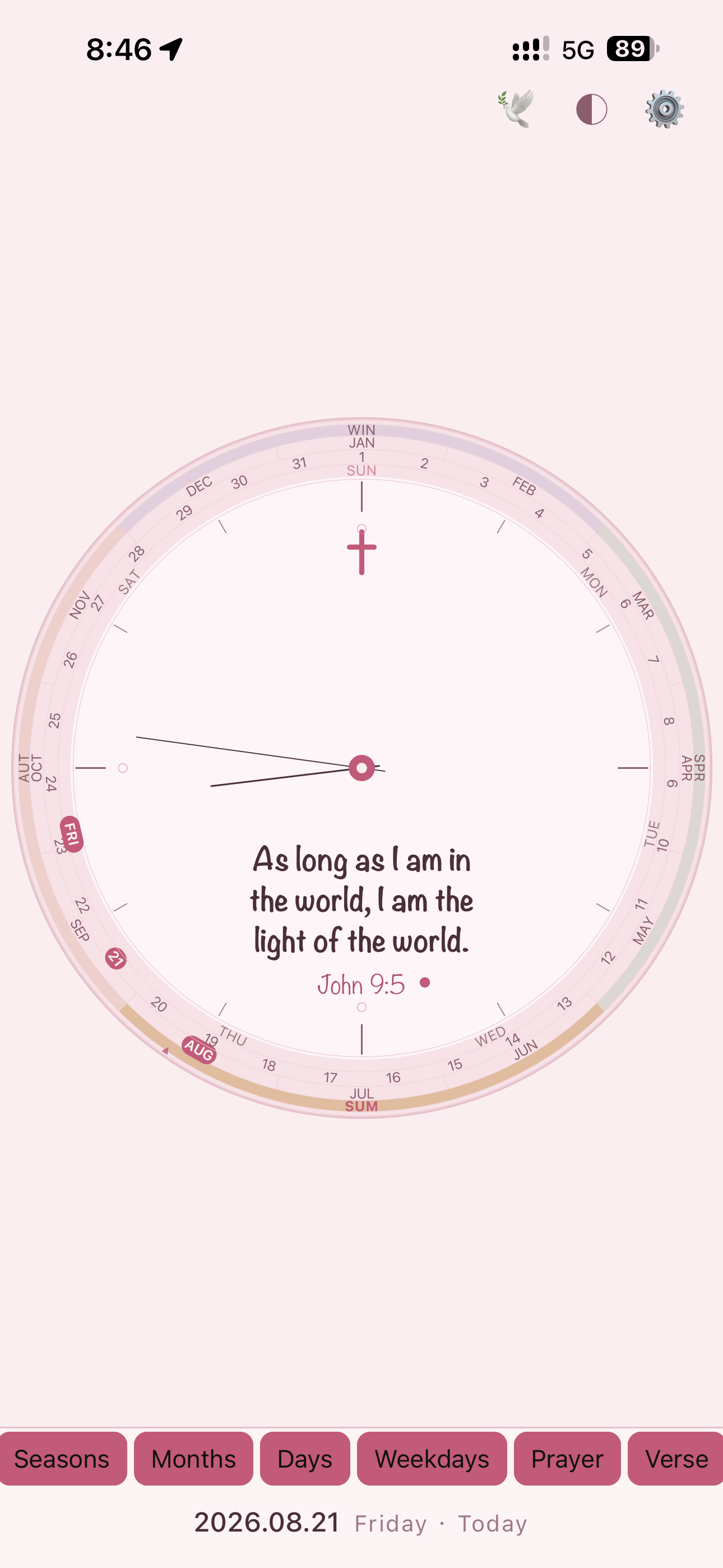 Bible Clock - Daily Verse screenshot 4