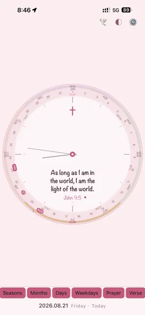 Bible Clock - Daily Verse screenshot 4