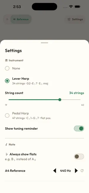 Harpie – Harp Tuner screenshot 4