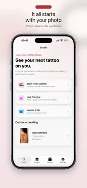 TryTattoo screenshot 1