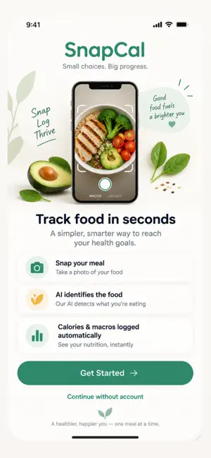 SnapCal - Photo Calorie AI screenshot 1