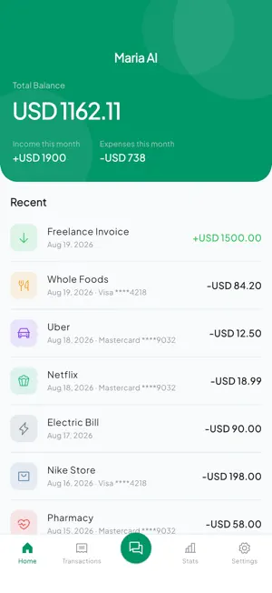 Maria AI: Smart Finances screenshot 2