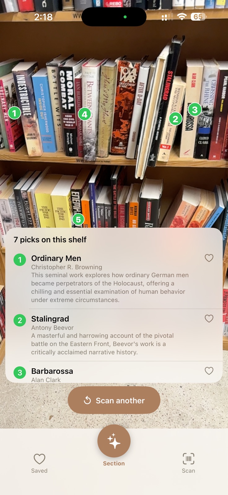 Bookstore Companion iphone screenshot 1