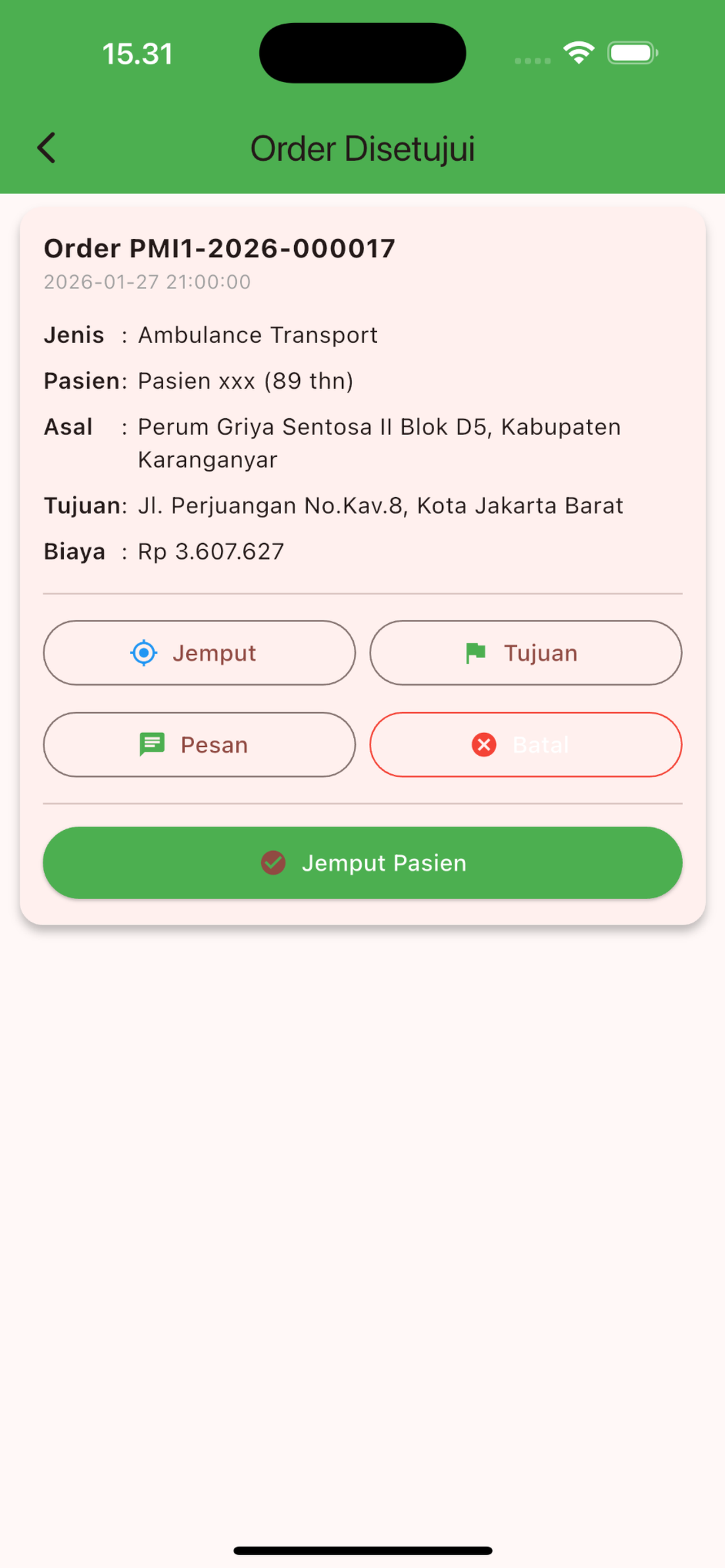 Emergency PMI