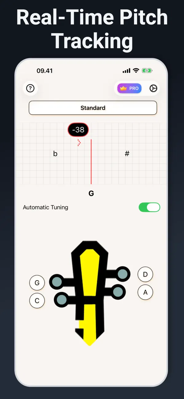 Screenshot #2 pour Cello Tuner