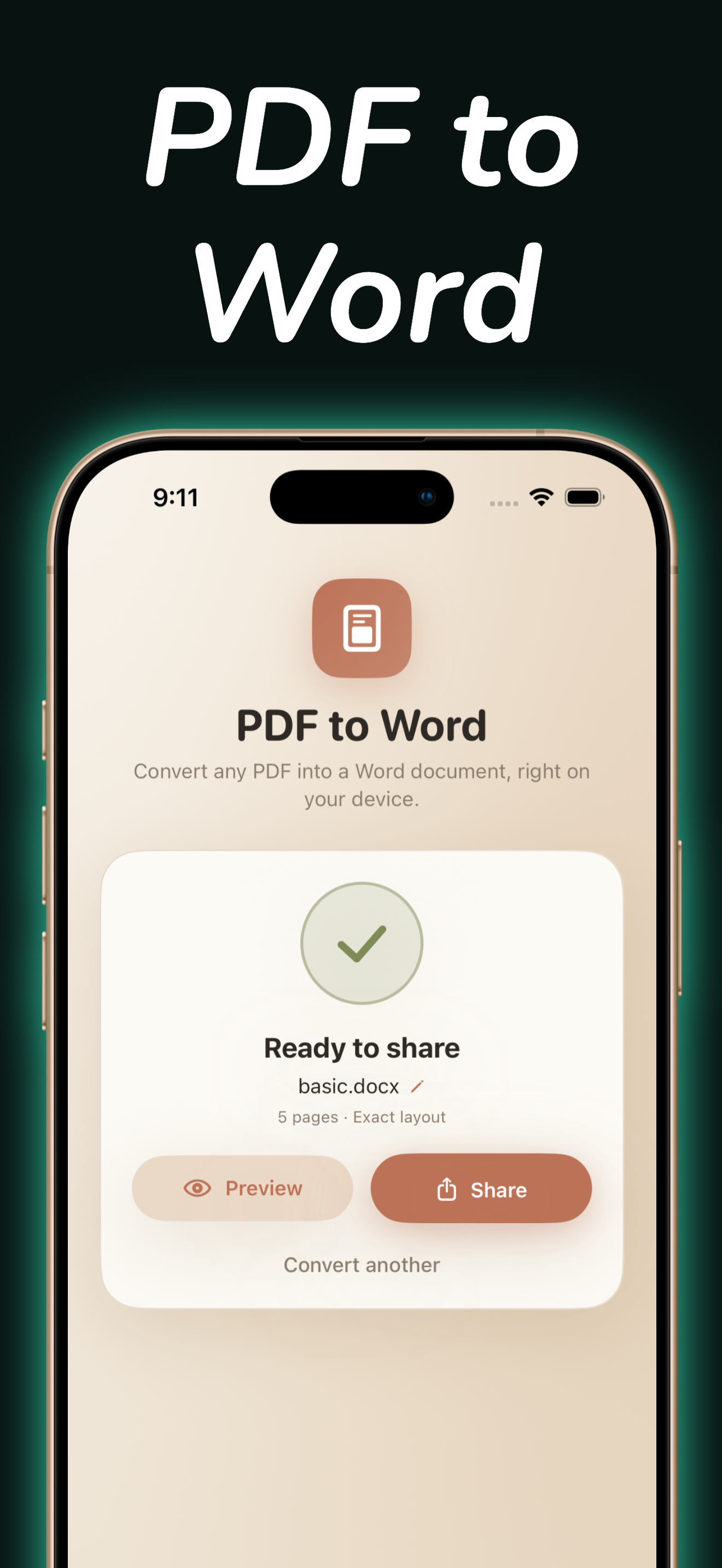 PDF to Word Converter - Doc screenshot 3