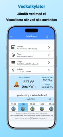 Spotpriset (elpris) iPhone screenshot 8
