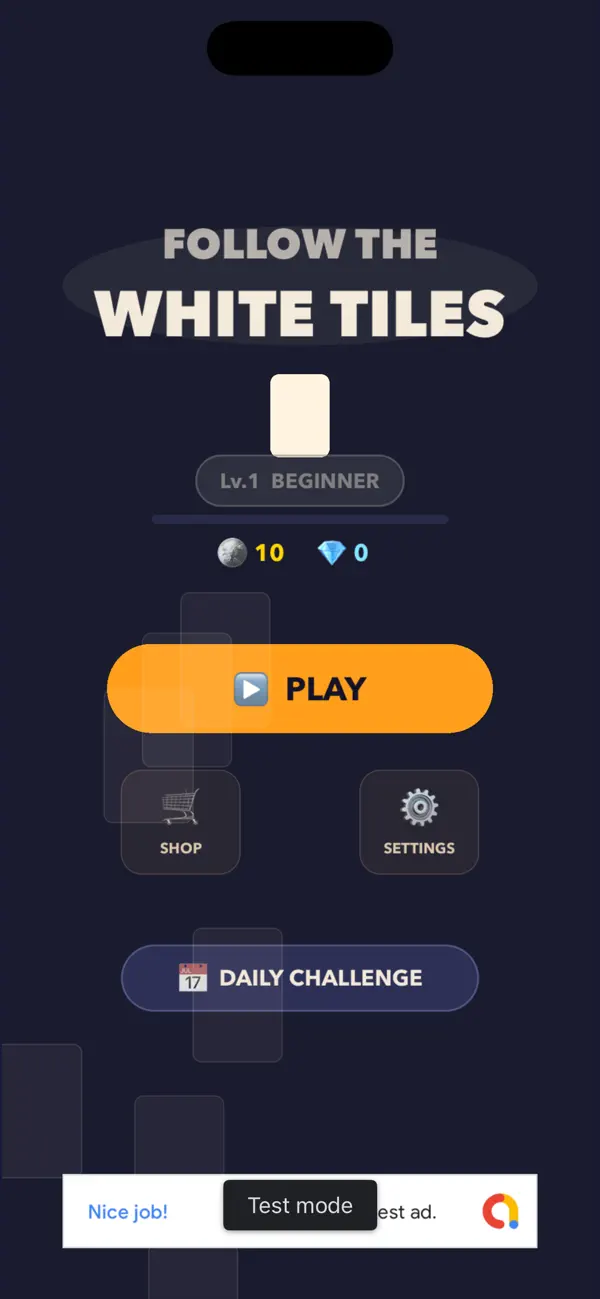 Screenshot #3 pour Follow White Tiles