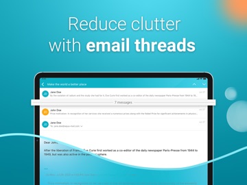 Email Aqua Mail Secure Client iPad screenshot