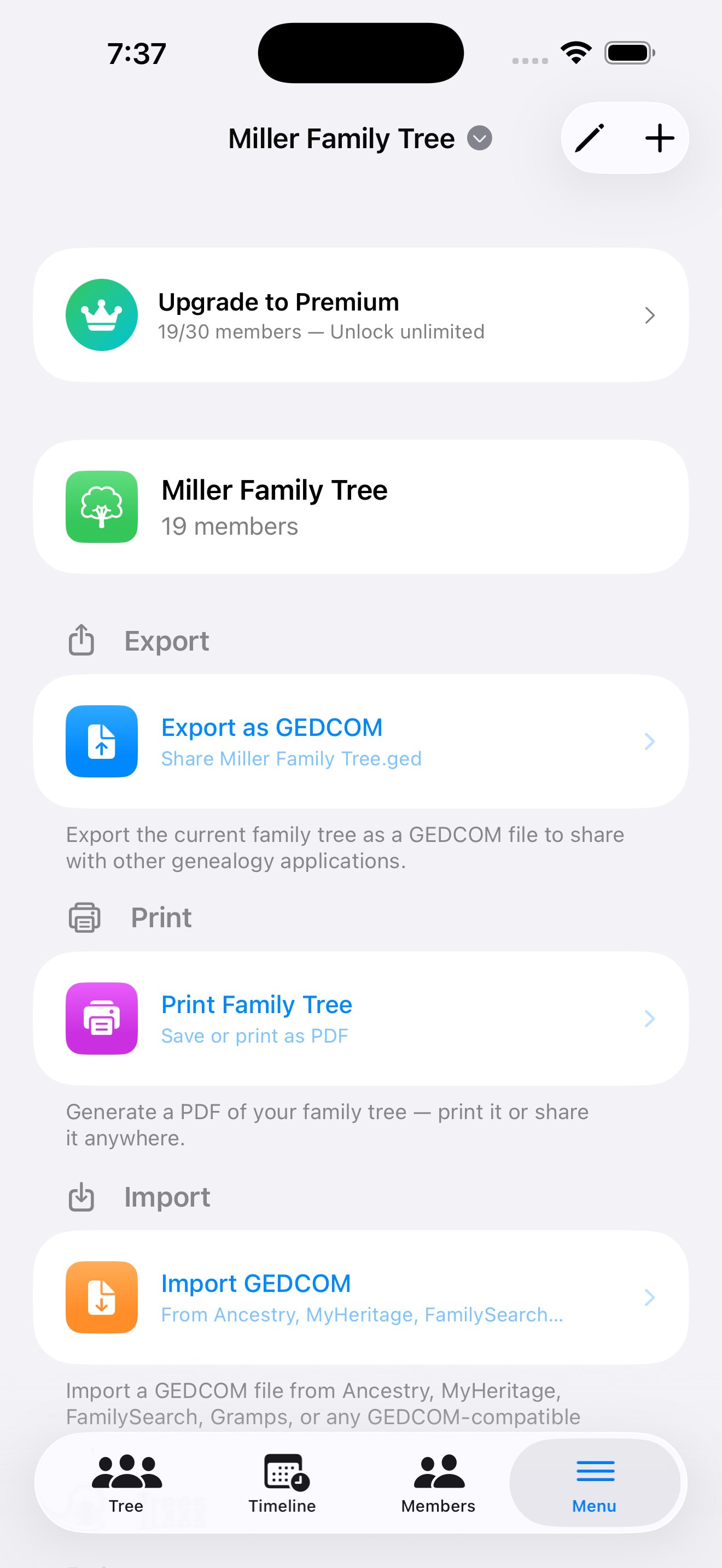 Family Tree. screenshot 8
