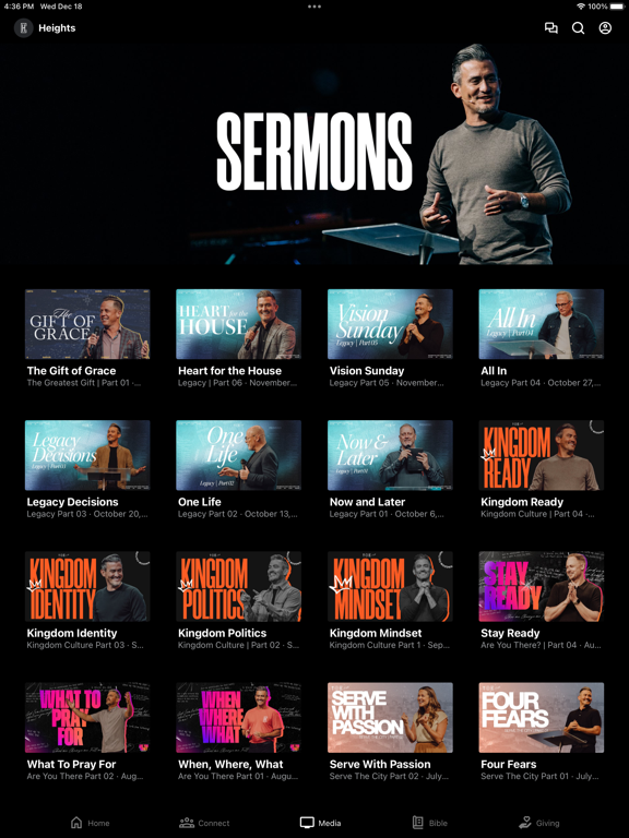 The Heights Church iPad screenshot 3 - Education app