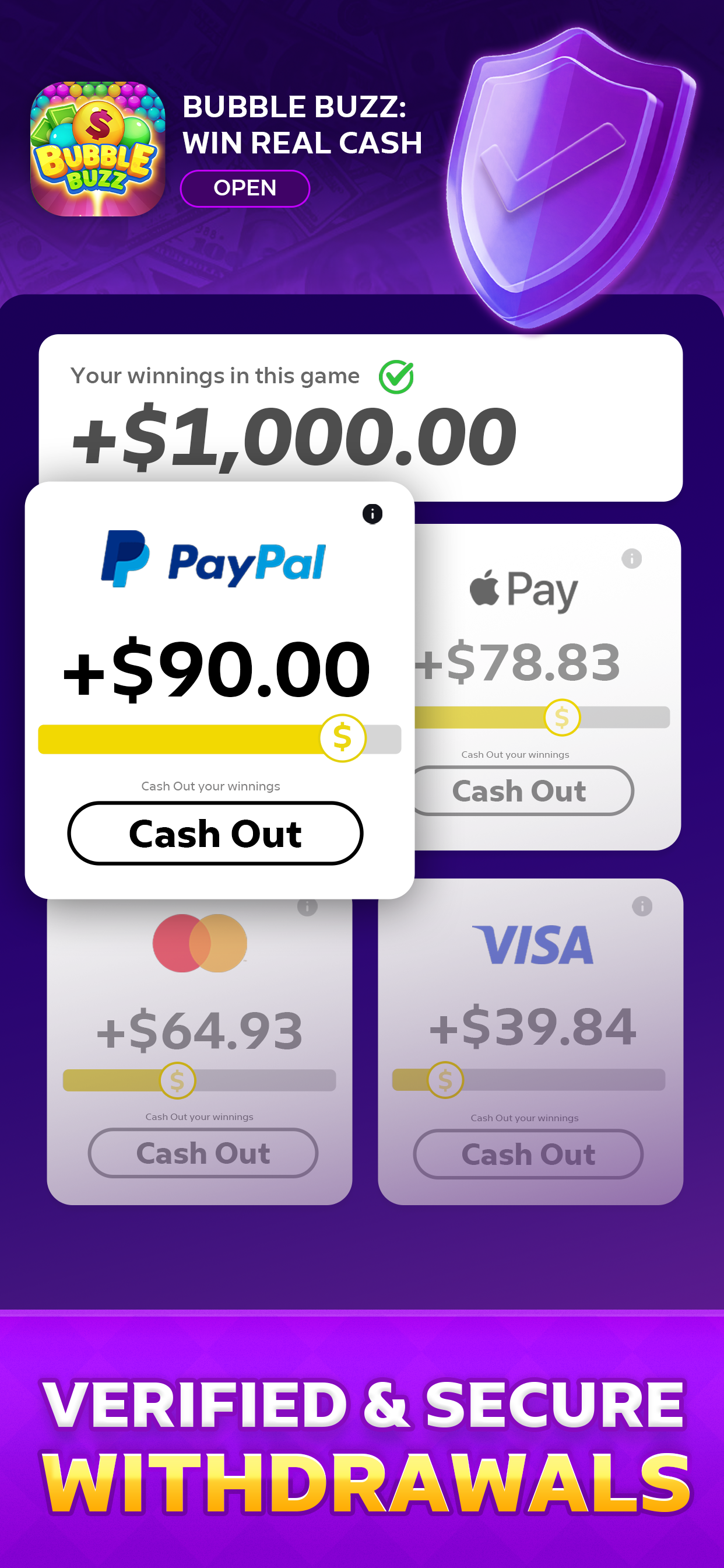 Bubble Buzz: Win Real Cash screenshot 3