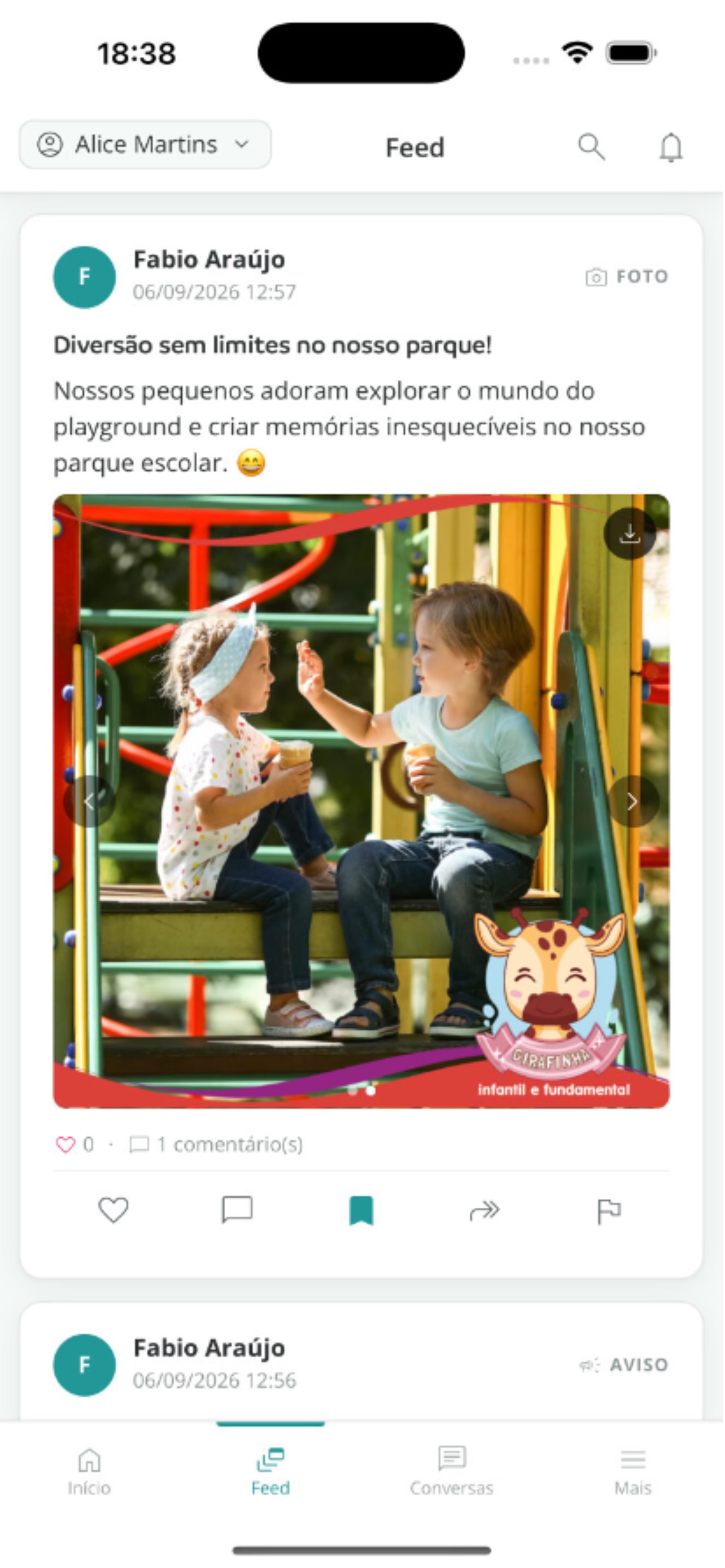 Screenshot 1 of Infanto - Agenda Escolar