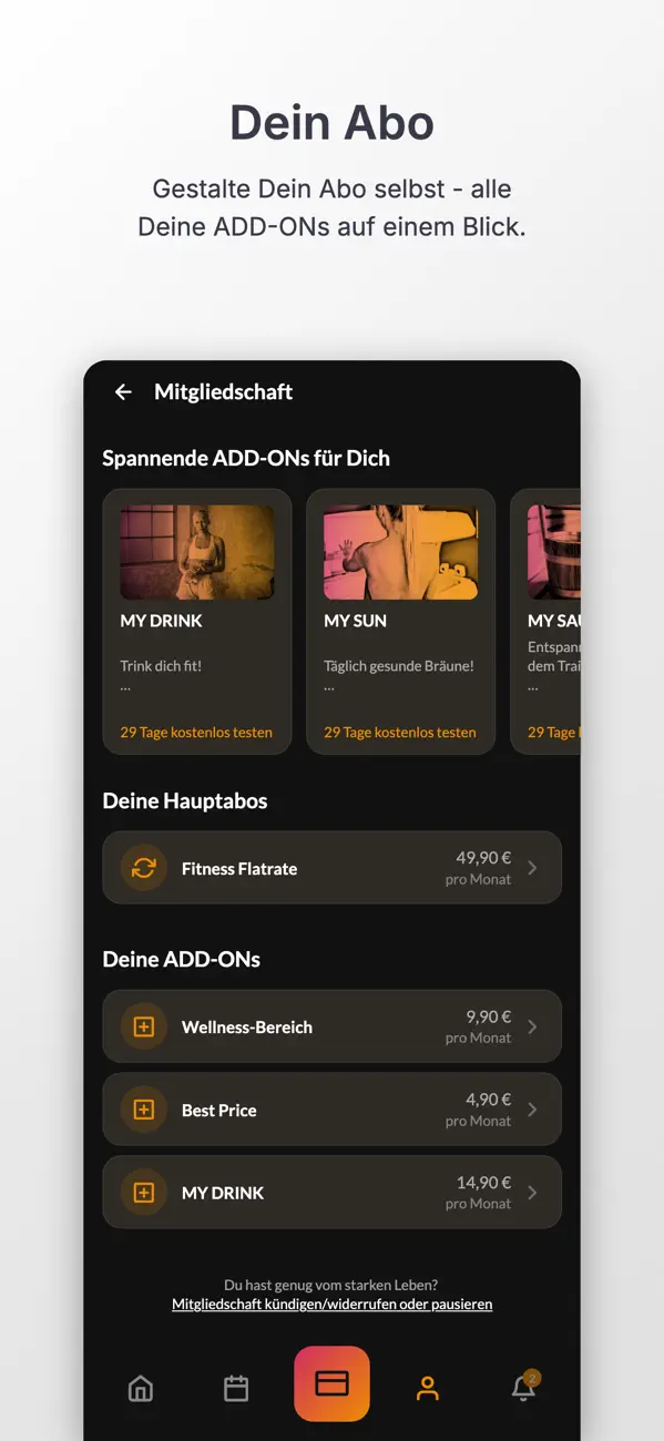 Screenshot #2 pour MYGYM Österreich