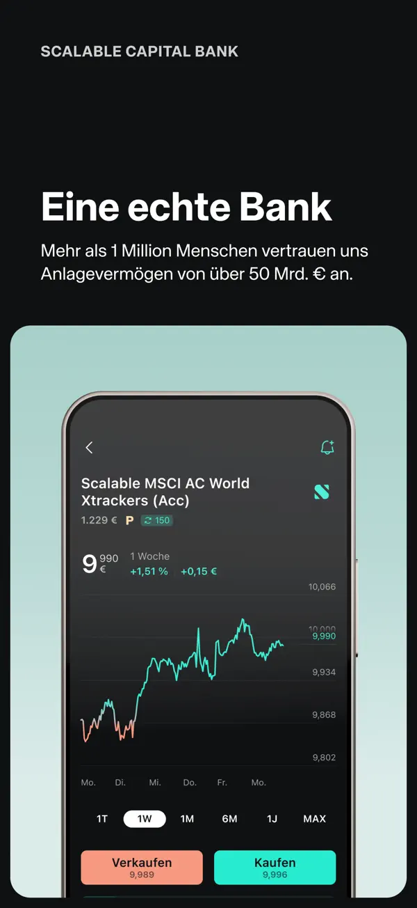 Scalable Capital: ETF & Stocks iPhone App Screenshot 7 – Finanzen