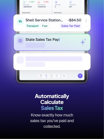 Tax AI - One Tap Bookkeeping iPad screenshot