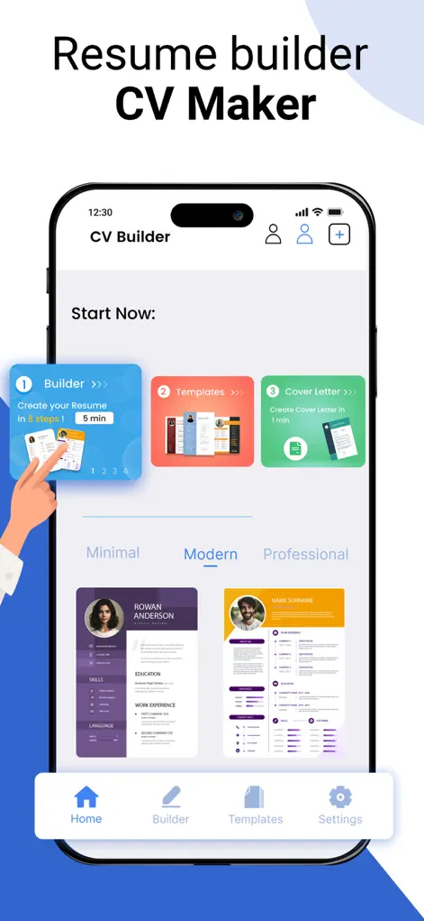 Resume builder + CV Maker - Business App | MWM