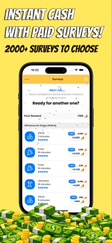 Earn Rewards with Survey Panda iPhone screenshot
