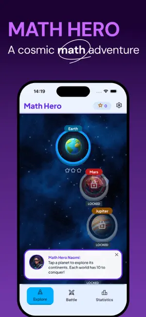Math Hero: A cosmic adventure screenshot 3