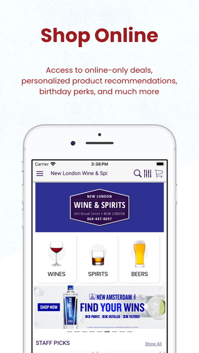 Screenshot #1 pour New London Wine & Spirits