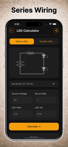 LED Resistor Calculator & SMD screenshot