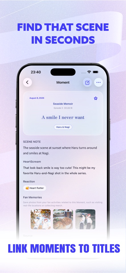 TouToi Moment: Ship Journal screenshot 2