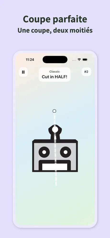 Slice It Perfect: Puzzle Coupe — capture d'écran iPhone 4