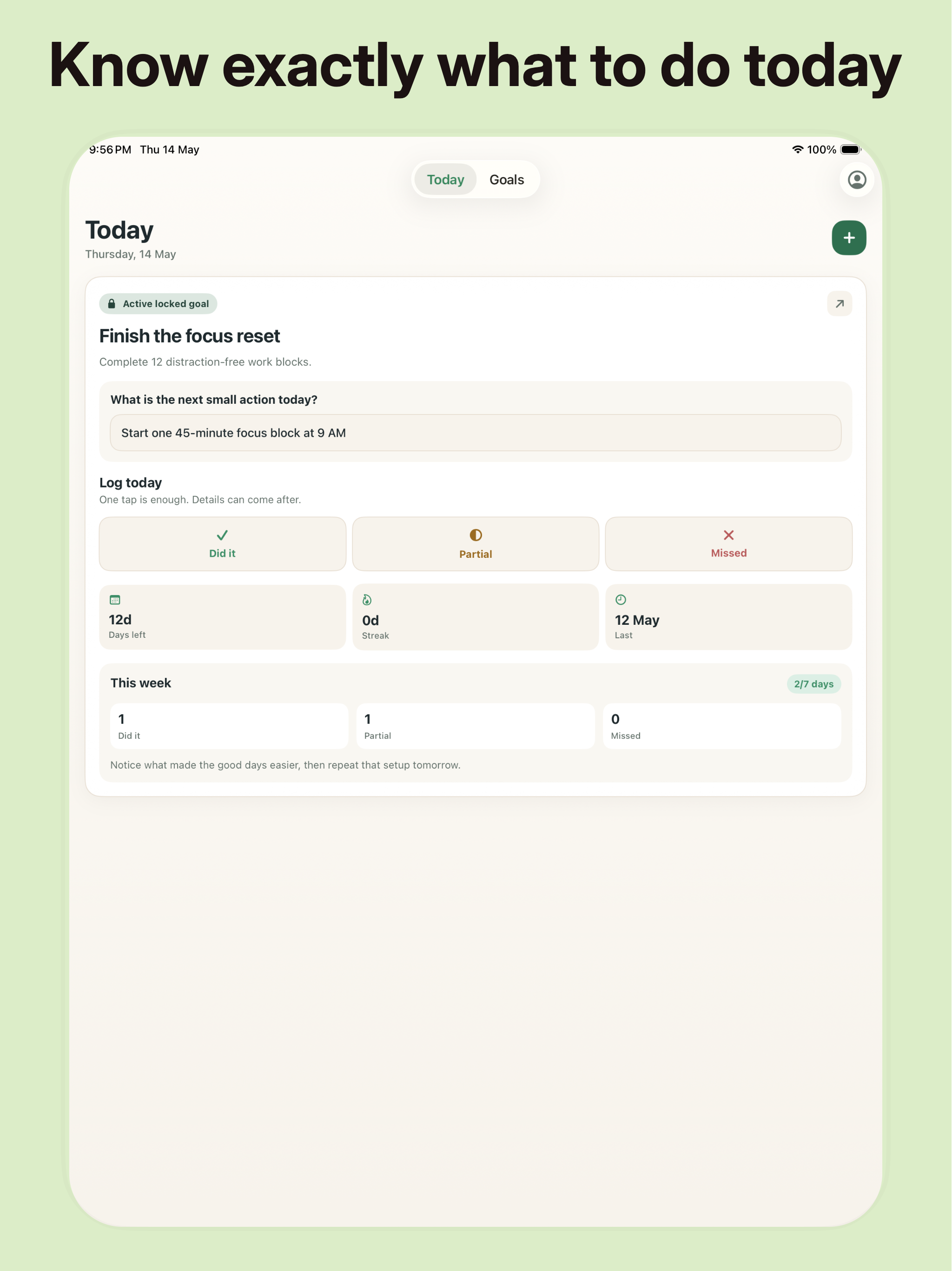 GoalLock: Goal Tracker