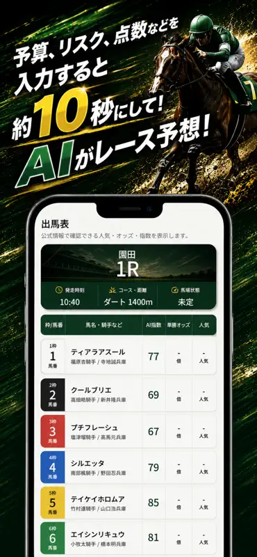 KEIBA AI - 競馬予想 screenshot 2 of 6