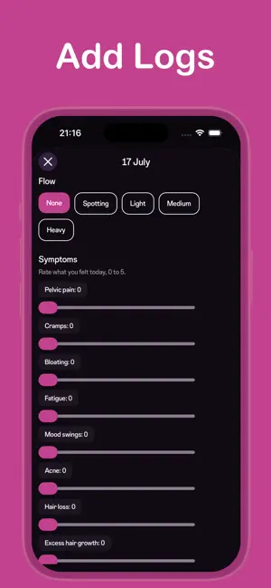 PCOS & Endometriosis Tracker screenshot 3