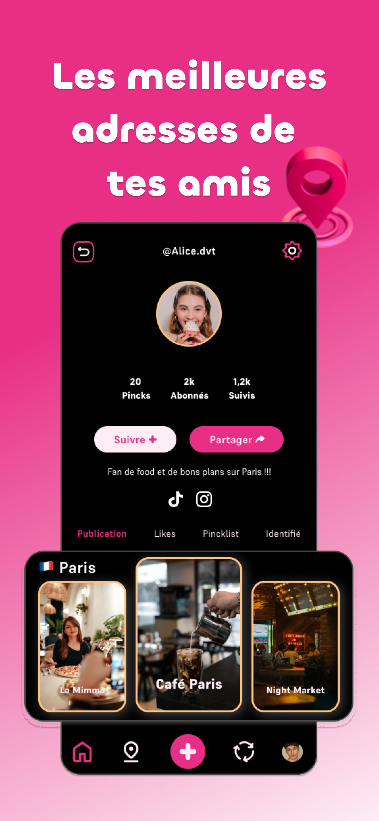 PinckIt: Tes restos en vidéo