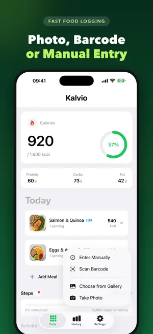 Kalvio : AI Calorie Tracker screenshot 3
