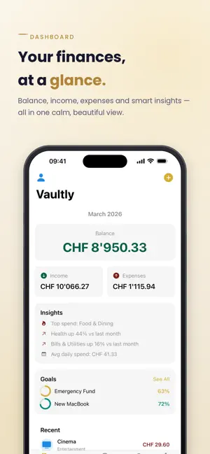 Vaultly-Smart Finance Tracker screenshot 2