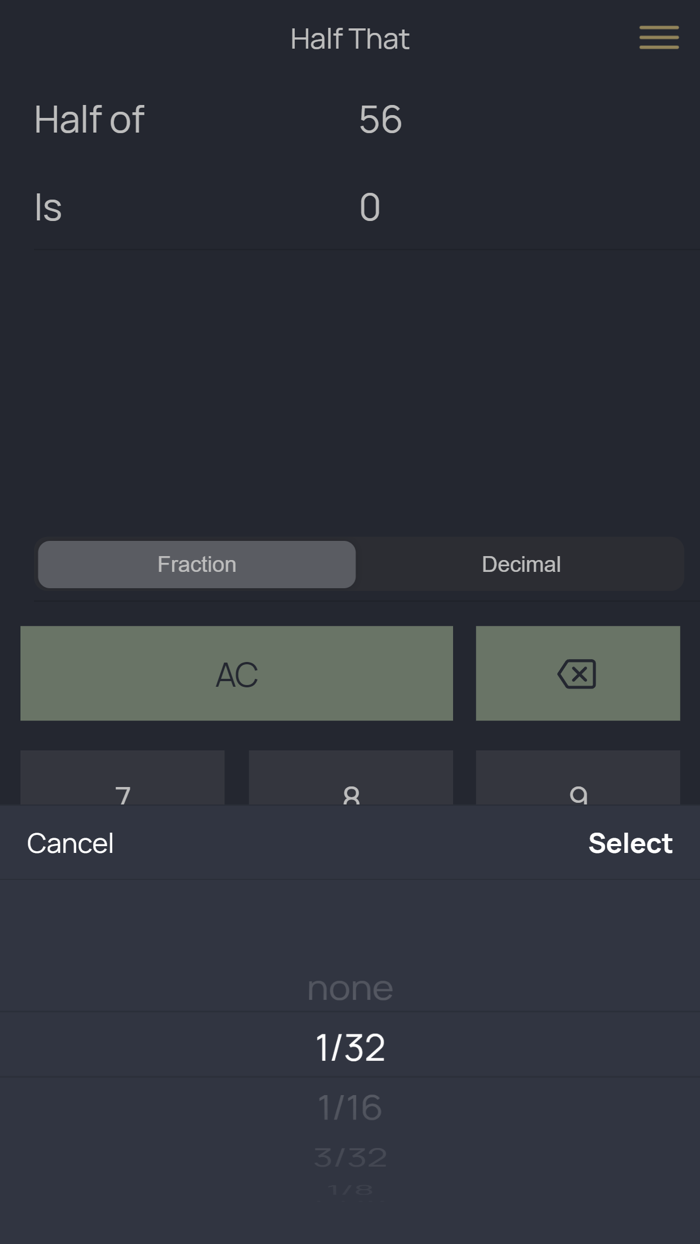 Half That Calculator